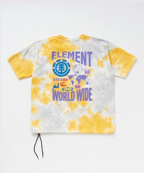 ELEMENT(エレメント)の「ELEMENT/エレメント 半袖 Tシャツ ロゴ バックプリント BG021220(Tシャツ/カットソー・メンズ・ホワイト/ブラック/イエロー・M/L/XL)」の3枚目の写真
