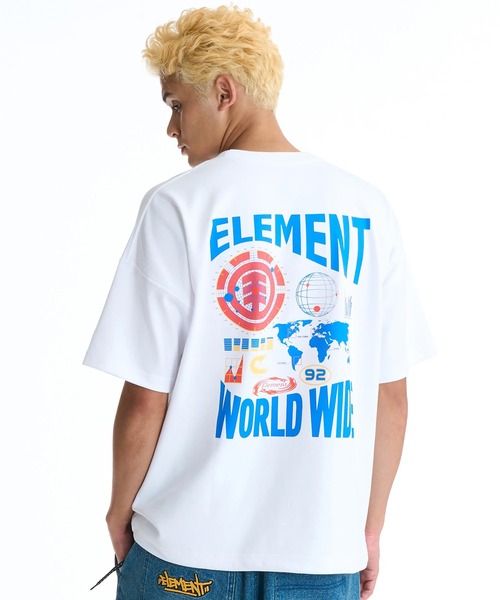 ELEMENT(エレメント)の「ELEMENT/エレメント 半袖 Tシャツ ロゴ バックプリント BG021220(Tシャツ/カットソー・メンズ・ホワイト/ブラック/イエロー・M/L/XL)」の5枚目の写真