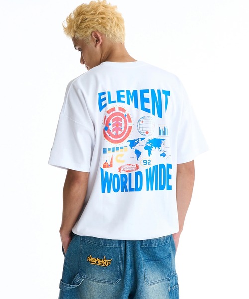 ELEMENT(エレメント)の「ELEMENT/エレメント 半袖 Tシャツ ロゴ バックプリント BG021220(Tシャツ/カットソー・メンズ・ホワイト/ブラック/イエロー・M/L/XL)」の7枚目の写真