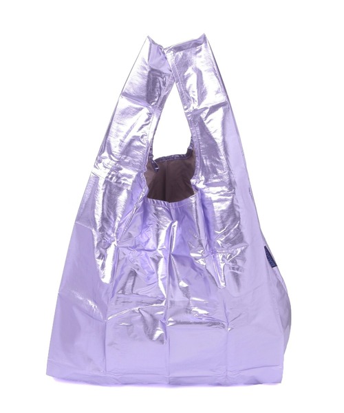 BAGGU（バグー）の「【BAGGU(バグゥ)】メタリックSTANDARD（エコバッグ/サブバッグ・レディース・ライトブルー/ライトピンク/ピンク・0）」の6枚目の写真
