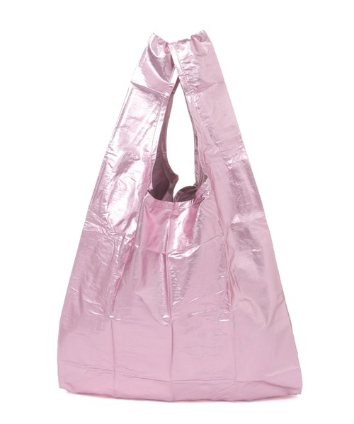 BAGGU（バグー）の「【BAGGU(バグゥ)】メタリックSTANDARD（エコバッグ/サブバッグ・レディース・ライトブルー/ライトピンク/ピンク・0）」の7枚目の写真