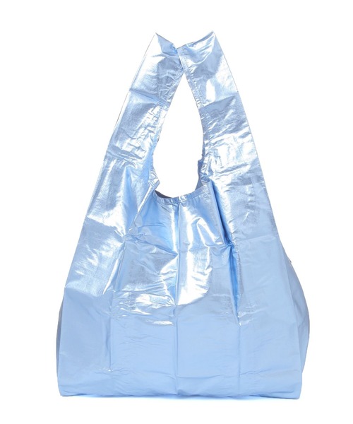 BAGGU（バグー）の「【BAGGU(バグゥ)】メタリックSTANDARD（エコバッグ/サブバッグ・レディース・ライトブルー/ライトピンク/ピンク・0）」の8枚目の写真