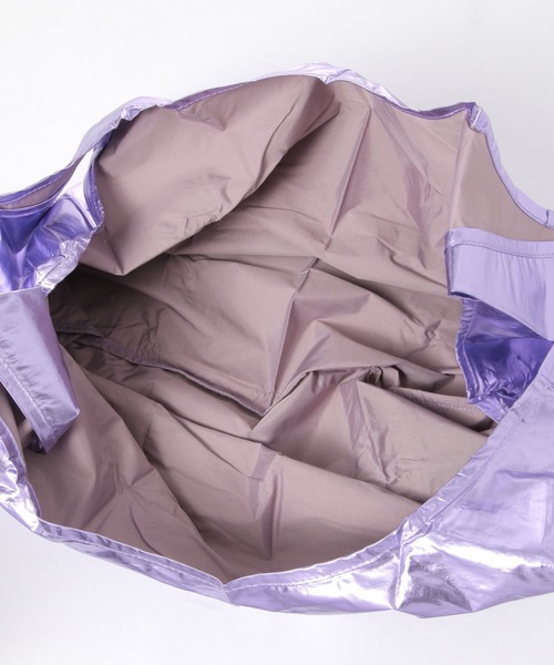 BAGGU（バグー）の「【BAGGU(バグゥ)】メタリックSTANDARD（エコバッグ/サブバッグ・レディース・ライトブルー/ライトピンク/ピンク・0）」の15枚目の写真