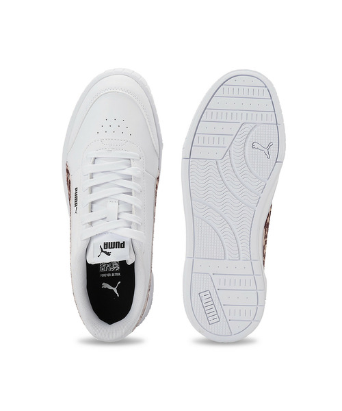 PUMA（プーマ）の「PUMA プーマ ウィメンズ キャリーナ ミア レオ 2 スニーカー（スニーカー・レディース・ホワイト×ブラウン・22.5cm/23.0cm/23.5cm/24.0cm/24.5cm/25.0cm/25.5cm/22.0cm）」の4枚目の写真