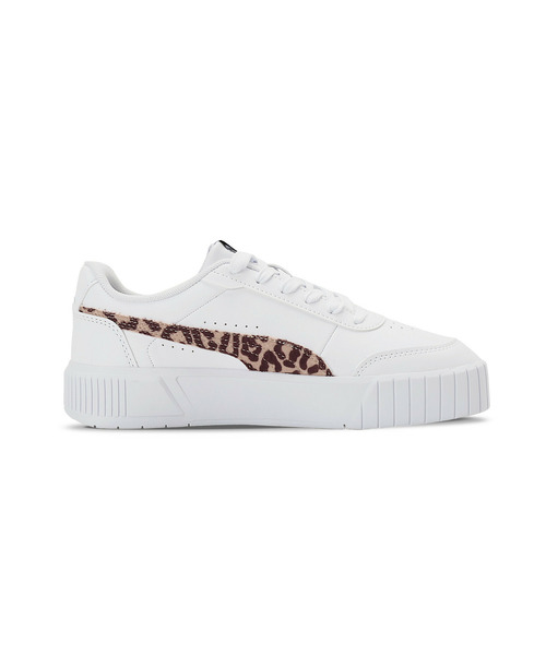 PUMA（プーマ）の「PUMA プーマ ウィメンズ キャリーナ ミア レオ 2 スニーカー（スニーカー・レディース・ホワイト×ブラウン・22.5cm/23.0cm/23.5cm/24.0cm/24.5cm/25.0cm/25.5cm/22.0cm）」の5枚目の写真