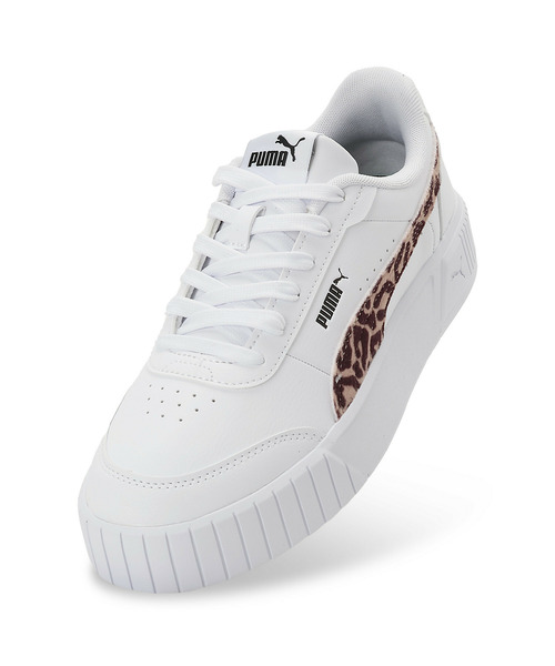 PUMA（プーマ）の「PUMA プーマ ウィメンズ キャリーナ ミア レオ 2 スニーカー（スニーカー・レディース・ホワイト×ブラウン・22.5cm/23.0cm/23.5cm/24.0cm/24.5cm/25.0cm/25.5cm/22.0cm）」の6枚目の写真
