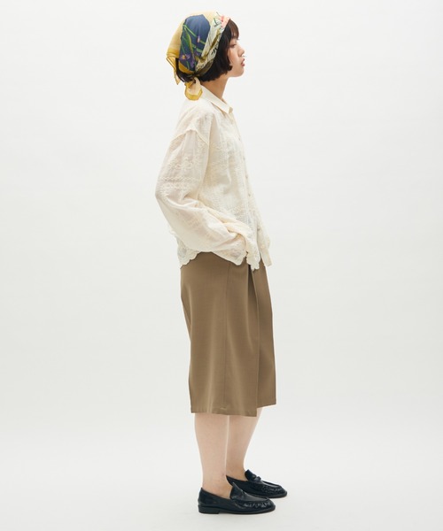 full/fill.(フルフィル)の「tuck half pants / タックハーフパンツ(その他パンツ・レディース・ブラック/ベージュ・FREE)」の5枚目の写真