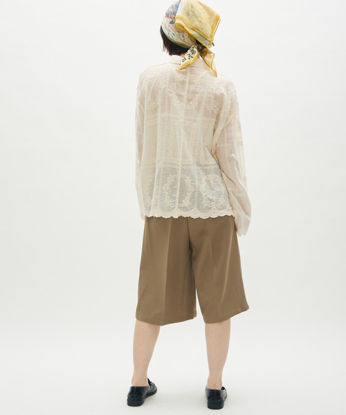 full/fill.(フルフィル)の「tuck half pants / タックハーフパンツ(その他パンツ・レディース・ブラック/ベージュ・FREE)」の6枚目の写真