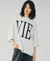 A.D.C.L. | フロッキービッグロゴプリント ビッグシルエットTシャツ(Tシャツ/カットソー)