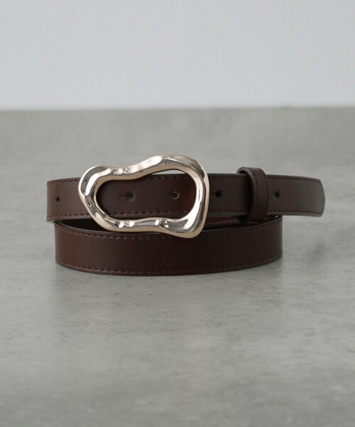 GALLEST(ギャレスト)の「【LE VERNIS】Poire belt(ベルト・レディース・ブラウン系その他/ブラウン系/ブラック・00)」の2枚目の写真