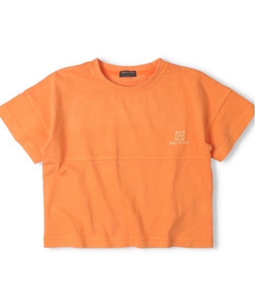 Daddy Oh Daddy（ダディーオーダディー）の「バックプリント半袖Tシャツ（Tシャツ/カットソー・キッズ・パープル/オレンジ/ブラック/サックスブルー・100/130/140/150/160/110/120）」の4枚目の写真