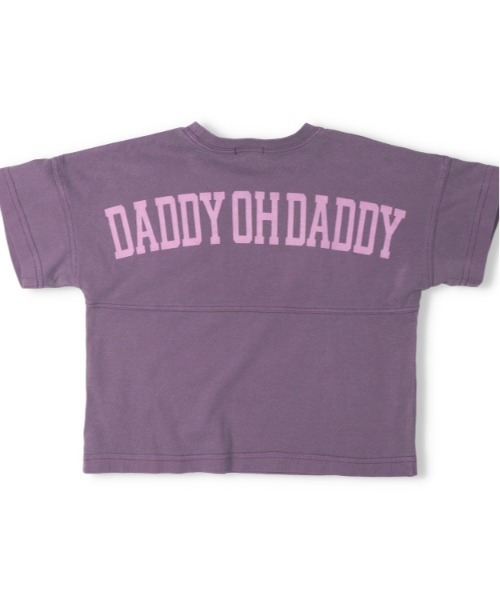 Daddy Oh Daddy（ダディーオーダディー）の「【ジュニアあり】【綿100％】バックプリント半袖Tシャツ（Tシャツ/カットソー・キッズ・パープル/オレンジ/ブラック/サックスブルー・100/130/140/150/160/110/120）」の7枚目の写真