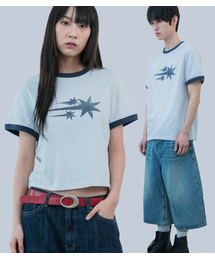 RUSH 3STAR BASIC RINGER TEE_LIGHT GREY(NG2GMUT536A)