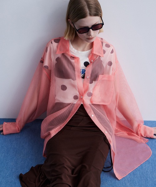 2026SUMMER PRE-ORDER】2WAY Sheer Shirt/2WAYシアーシャツ（シャツ
