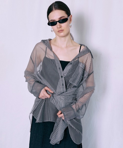 2WAY Sheer Shirt/2WAYシアーシャツ（シャツ/ブラウス）｜MAISON