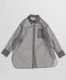 【新品タグ付き】メゾンスペシャル ラバープリントメッシュトップス グレー MAISON SPECIAL（メゾンスペシャル）の「Rubber Print Mesh Top/ラバー