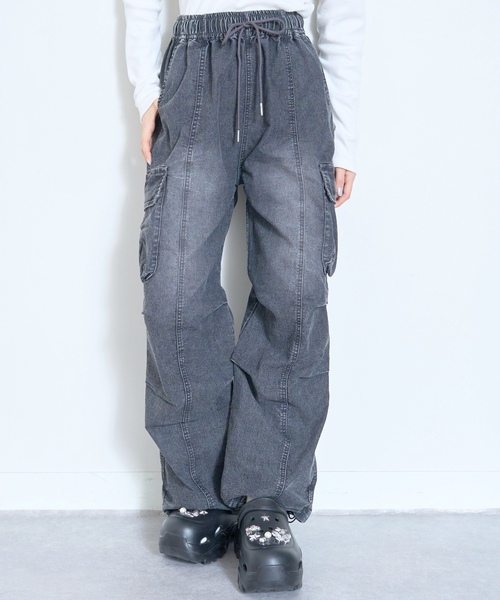 LTXC/速乾/ストレッチ】デニムカーゴパンツ（その他パンツ