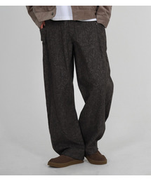 BUTTON SEOUL（ボタンソウル）の「レオパードパターンカーブドウォッシングデニム（グレー）（デニムパンツ）」