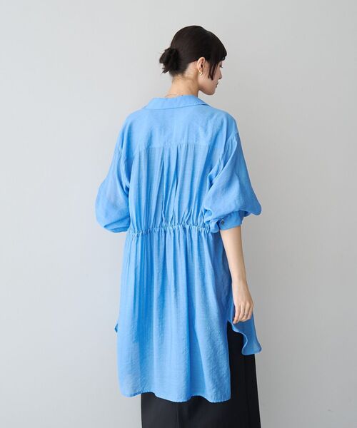 YECCA VECCA(イェッカヴェッカ)の「シアー2way袖バルーンチュニック(シャツ/ブラウス・レディース・ブルー/チャコールグレー/ライトベージュ/イエロー/ダークベージュ・FREE)」の11枚目の写真