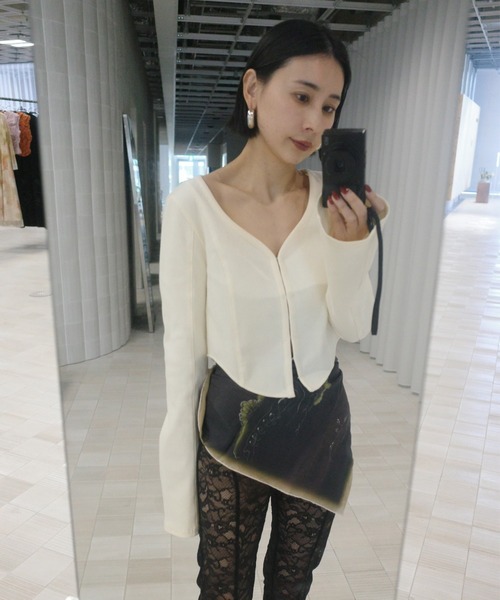 Ameri(アメリ)の「LACE BIKER PANTS(その他パンツ・レディース・ブラック/ホワイト・MEDIUM/SMALL)」の4枚目の写真