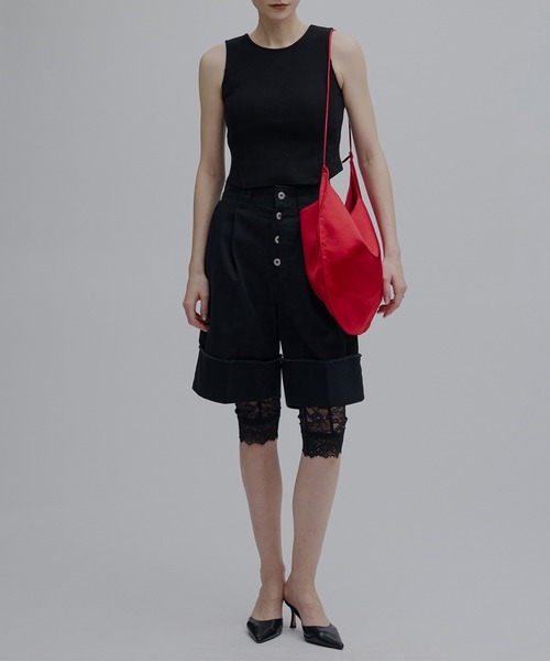 Ameri(アメリ)の「LACE BIKER PANTS(その他パンツ・レディース・ブラック/ホワイト・MEDIUM/SMALL)」の7枚目の写真