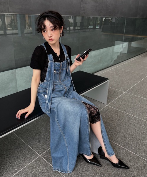 Ameri(アメリ)の「LACE BIKER PANTS(その他パンツ・レディース・ブラック/ホワイト・MEDIUM/SMALL)」の9枚目の写真