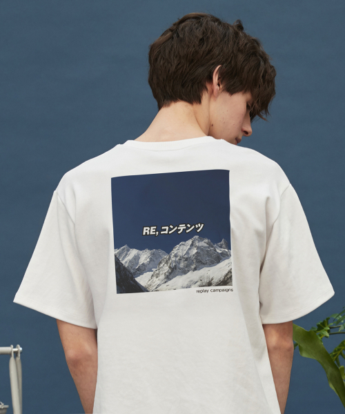 replaycontainer（リプレイコンテナ）の「new replay campaign 1/2 tee (dark blue)（Tシャツ/カットソー・メンズ・その他・MEDIUM）」の2枚目の写真