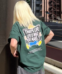 That's life（ザッツライフ）の「HEAVY WEIGHT 7.1oz “CHILDREN” LOGO TEE夏服 ビッグシルエット ヘビーウェイト 綿100% 肉厚生地（Tシャツ/カットソー）」