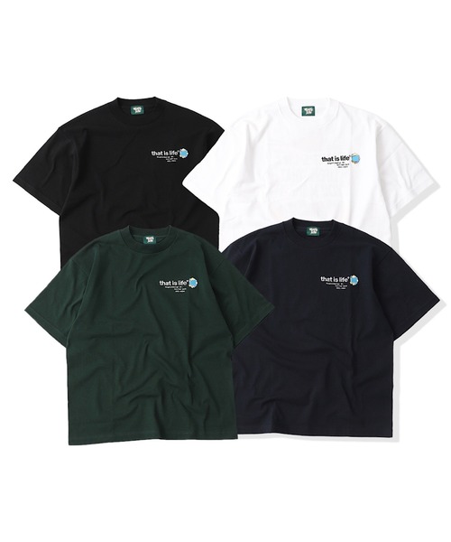 That's life(ザッツライフ)の「HEAVY WEIGHT 7.1oz “CHILDREN” LOGO TEE夏服 ビッグシルエット ヘビーウェイト 綿100% 肉厚生地(Tシャツ/カットソー・メンズ・ネイビー/グリーン/ホワイト/ブラック・X-LARGE/LARGE/MEDIUM/SMALL)」の6枚目の写真