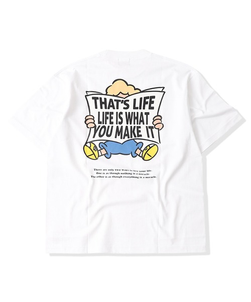That's life(ザッツライフ)の「HEAVY WEIGHT 7.1oz “CHILDREN” LOGO TEE夏服 ビッグシルエット ヘビーウェイト 綿100% 肉厚生地(Tシャツ/カットソー・メンズ・ネイビー/グリーン/ホワイト/ブラック・X-LARGE/LARGE/MEDIUM/SMALL)」の10枚目の写真