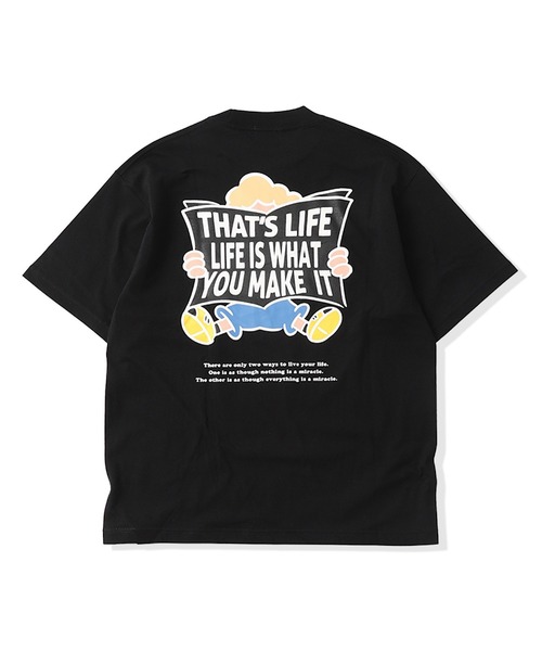 That's life(ザッツライフ)の「HEAVY WEIGHT 7.1oz “CHILDREN” LOGO TEE夏服 ビッグシルエット ヘビーウェイト 綿100% 肉厚生地(Tシャツ/カットソー・メンズ・ネイビー/グリーン/ホワイト/ブラック・X-LARGE/LARGE/MEDIUM/SMALL)」の12枚目の写真