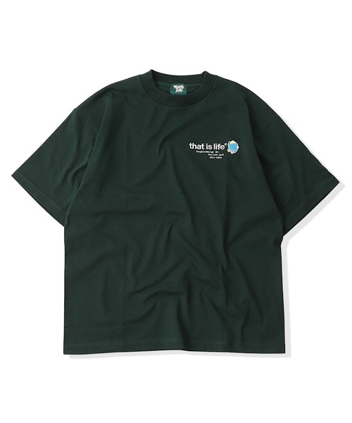 That's life(ザッツライフ)の「HEAVY WEIGHT 7.1oz “CHILDREN” LOGO TEE夏服 ビッグシルエット ヘビーウェイト 綿100% 肉厚生地(Tシャツ/カットソー・メンズ・ネイビー/グリーン/ホワイト/ブラック・X-LARGE/LARGE/MEDIUM/SMALL)」の13枚目の写真