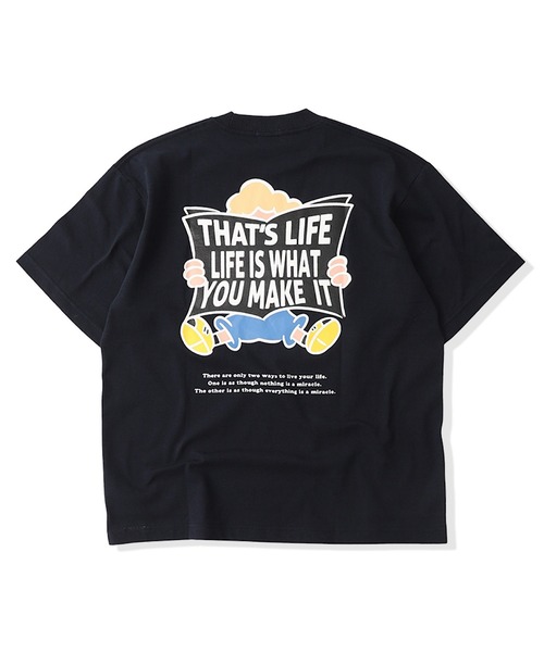 That's life(ザッツライフ)の「HEAVY WEIGHT 7.1oz “CHILDREN” LOGO TEE夏服 ビッグシルエット ヘビーウェイト 綿100% 肉厚生地(Tシャツ/カットソー・メンズ・ネイビー/グリーン/ホワイト/ブラック・X-LARGE/LARGE/MEDIUM/SMALL)」の16枚目の写真