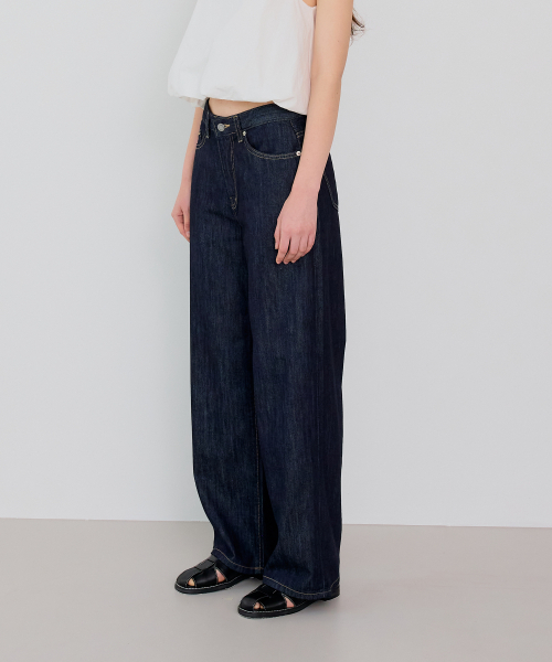 BUTTON UP(ボタンアップ)の「リオセルストレートデニム(デニムパンツ・レディース・その他・SMALL/MEDIUM/LARGE)」の3枚目の写真