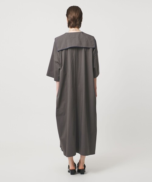 ASTRAET(アストラット)の「<ASTRAET>セーラーカラー シャツワンピース(シャツワンピース・レディース・ブラック/ダークグレー・FREE)」の7枚目の写真