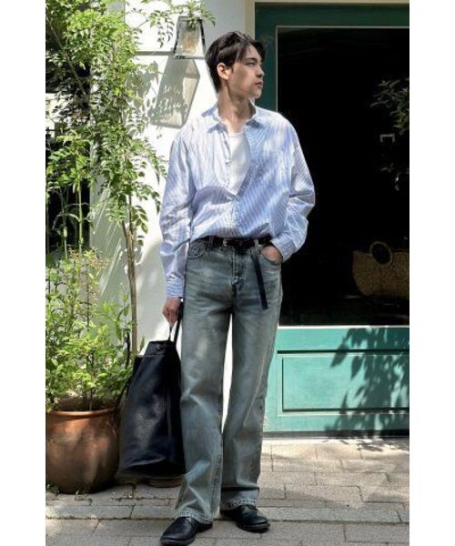 NOIRER(ノイア)の「クラシックストレートデニムパンツ(ライトブルー)(デニムパンツ・メンズ・その他・48/50/52)」の5枚目の写真