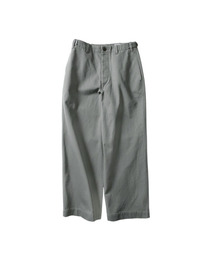 THOMASMORE（トーマスモア）の「ヘリンボーンフェイデッドパンツ - トルーパーグリーン（その他パンツ）」