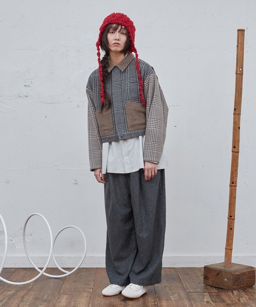 Dulcamara（ドゥルカマラ）の「コットンビエラワイドBOXシャツ（シャツ/ブラウス・メンズ・ライトグレー/ブラック・1/0）」の7枚目の写真