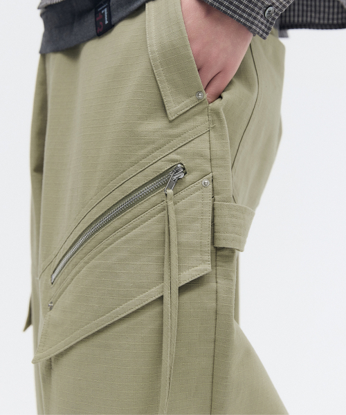 MAISON MINED（メゾンミネド）の「DETACHABLE COTTON PANTS BEIGE（その他パンツ・メンズ・その他・SMALL/MEDIUM/LARGE）」の2枚目の写真