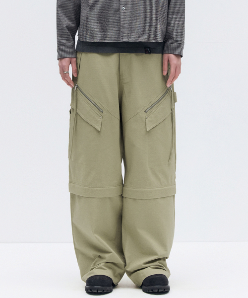 MAISON MINED（メゾンミネド）の「DETACHABLE COTTON PANTS BEIGE（その他パンツ・メンズ・その他・SMALL/MEDIUM/LARGE）」の3枚目の写真