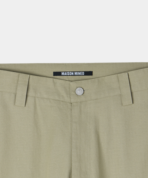 MAISON MINED（メゾンミネド）の「DETACHABLE COTTON PANTS BEIGE（その他パンツ・メンズ・その他・SMALL/MEDIUM/LARGE）」の10枚目の写真