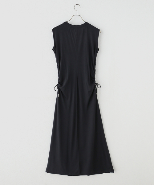 Noble（ノーブル）の「le / ル DRAWSTRING JERSEYDRESS（ワンピース・レディース・ブラック/ベージュ・FREE）」の10枚目の写真