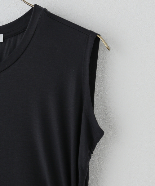 Noble（ノーブル）の「le / ル DRAWSTRING JERSEYDRESS（ワンピース・レディース・ブラック/ベージュ・FREE）」の11枚目の写真
