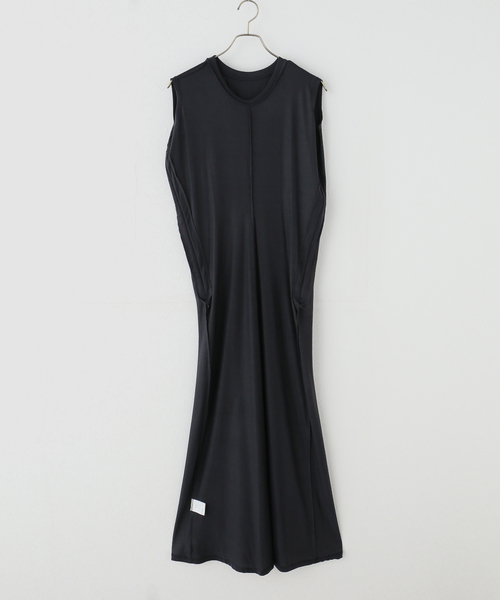 Noble（ノーブル）の「le / ル DRAWSTRING JERSEYDRESS（ワンピース・レディース・ブラック/ベージュ・FREE）」の13枚目の写真