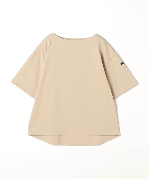 Grand PARK(グランドパーク)の「日本製デラヴェ天竺 半袖Tシャツ ムジ/ベーシックカラー(Tシャツ/カットソー・レディース・ネイビー/ベージュ/オフホワイト・FREE)」の2枚目の写真