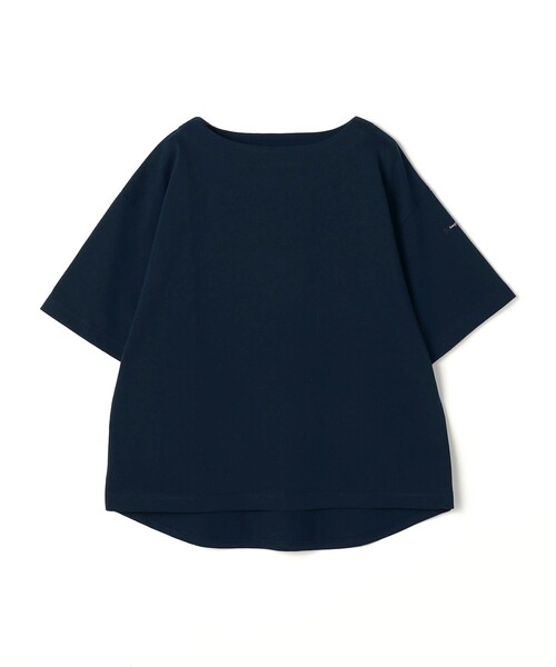 Grand PARK(グランドパーク)の「日本製デラヴェ天竺 半袖Tシャツ ムジ/ベーシックカラー(Tシャツ/カットソー・レディース・ネイビー/ベージュ/オフホワイト・FREE)」の3枚目の写真