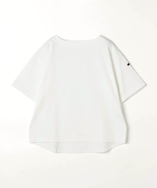 Grand PARK(グランドパーク)の「日本製デラヴェ天竺 半袖Tシャツ ムジ/ベーシックカラー(Tシャツ/カットソー・レディース・ネイビー/ベージュ/オフホワイト・FREE)」の1枚目の写真
