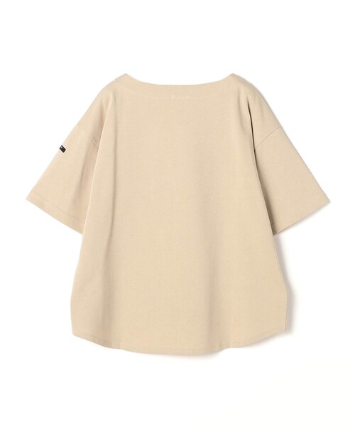 Grand PARK(グランドパーク)の「日本製デラヴェ天竺 半袖Tシャツ ムジ/ベーシックカラー(Tシャツ/カットソー・レディース・ネイビー/ベージュ/オフホワイト・FREE)」の5枚目の写真