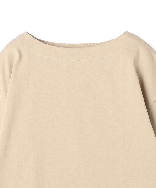 Grand PARK(グランドパーク)の「日本製デラヴェ天竺 半袖Tシャツ ムジ/ベーシックカラー(Tシャツ/カットソー・レディース・ネイビー/ベージュ/オフホワイト・FREE)」の6枚目の写真