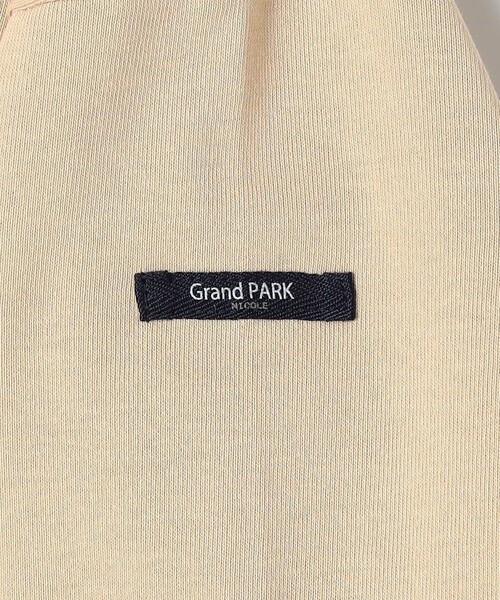 Grand PARK(グランドパーク)の「日本製デラヴェ天竺 半袖Tシャツ ムジ/ベーシックカラー(Tシャツ/カットソー・レディース・ネイビー/ベージュ/オフホワイト・FREE)」の9枚目の写真